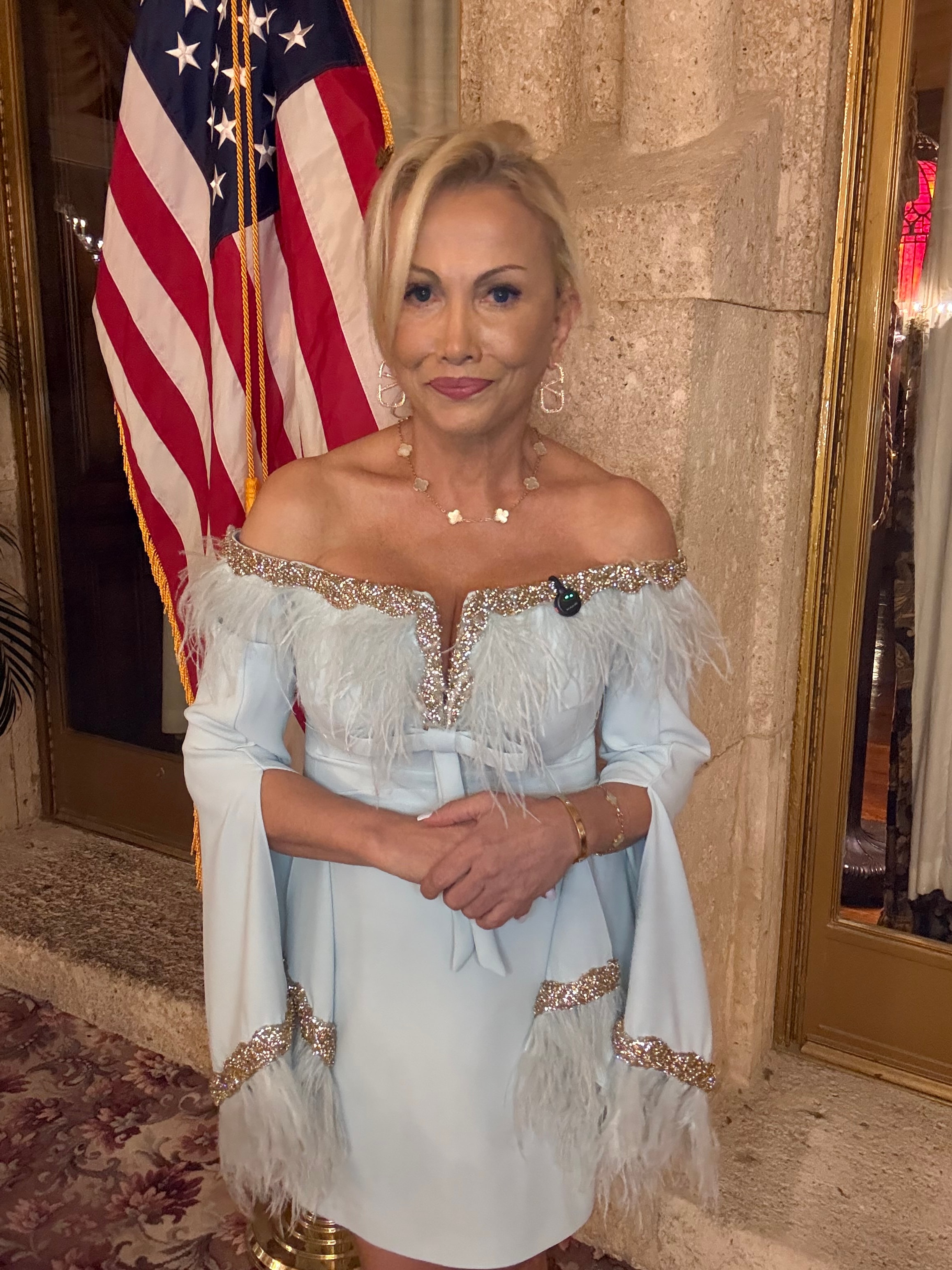 Rose Lambert, founder of Rose Match Inc., at a formal event